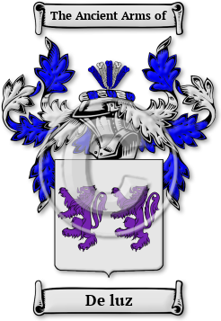De luz Family Crest Download (jpg) Legacy Series - 150 DPI
